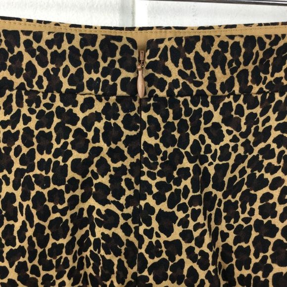 J. Crew Leopard Beige Pencil Skirt, Lined, Career Piece, Size 4 - Picture 9 of 12